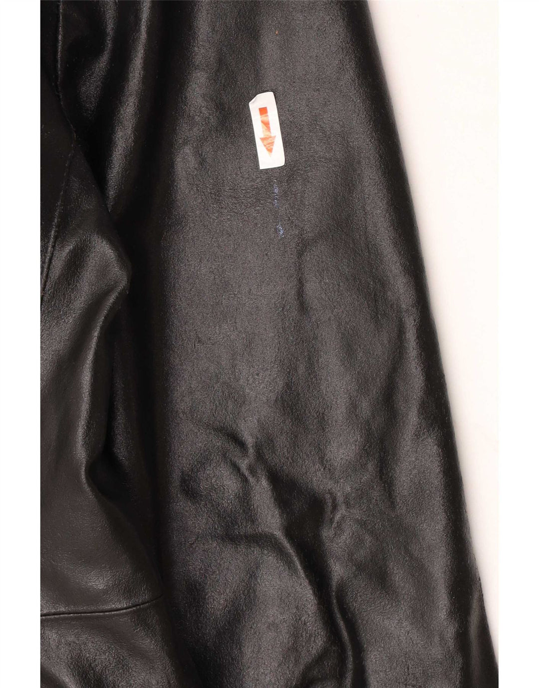 Vintage Womens Leather Coat IT 46 Large Black
