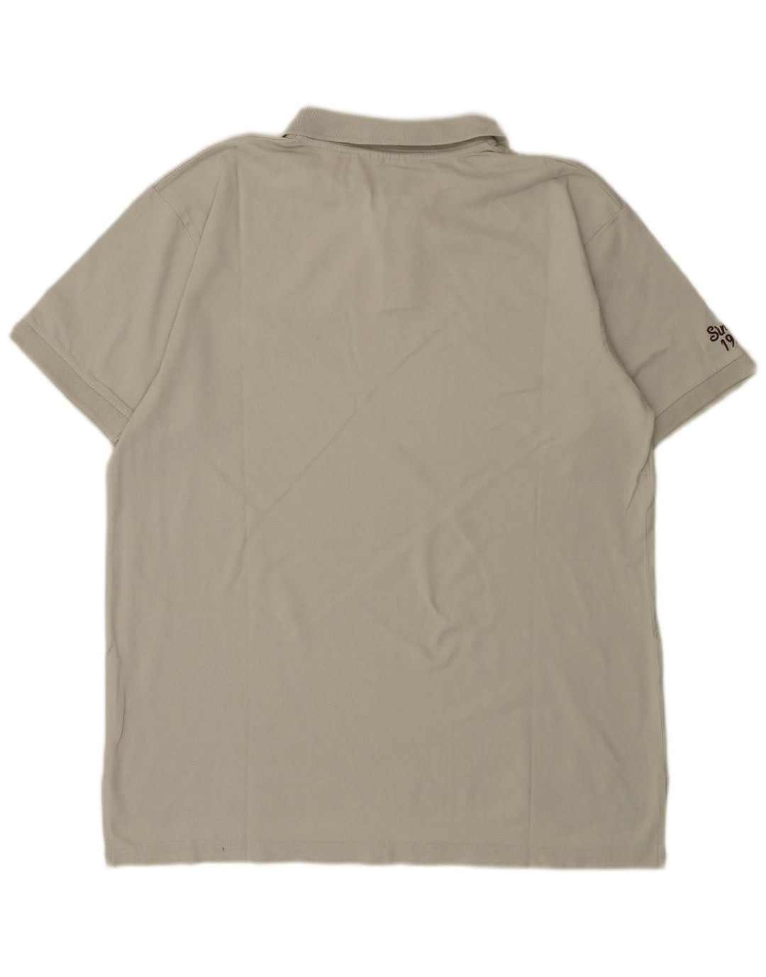 Umbro Mens Graphic Polo Shirt Large Grey Cotton