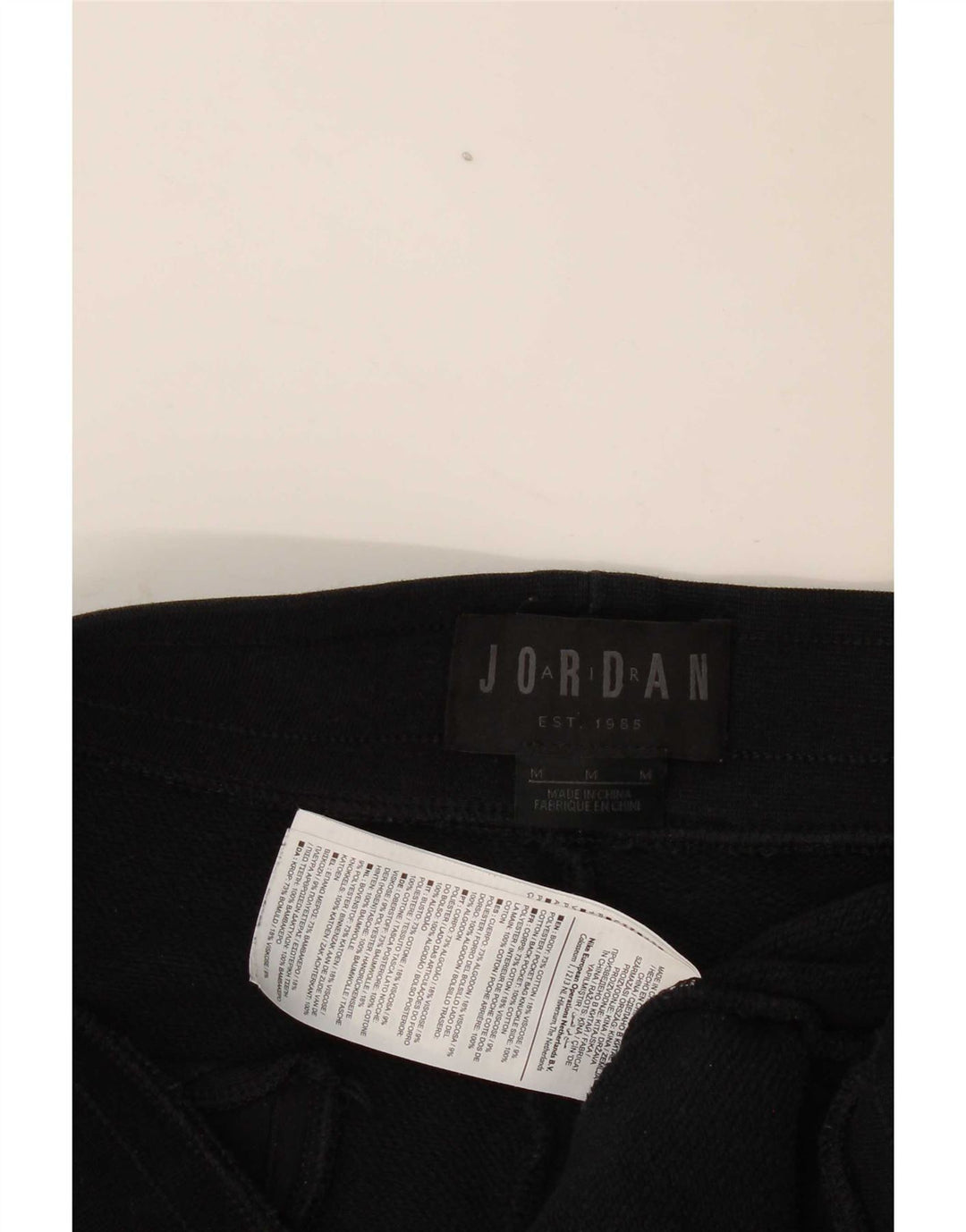 Jordan Mens Graphic Tracksuit Trousers Joggers Medium Black Cotton