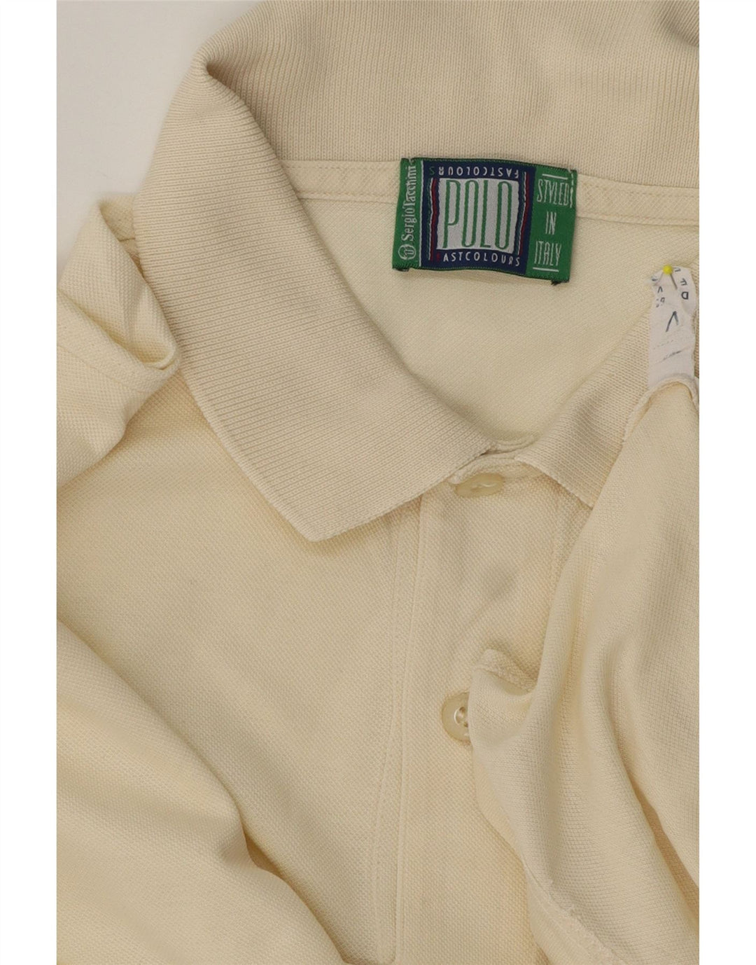 Sergio Tacchini Mens Polo Shirt Medium Off White