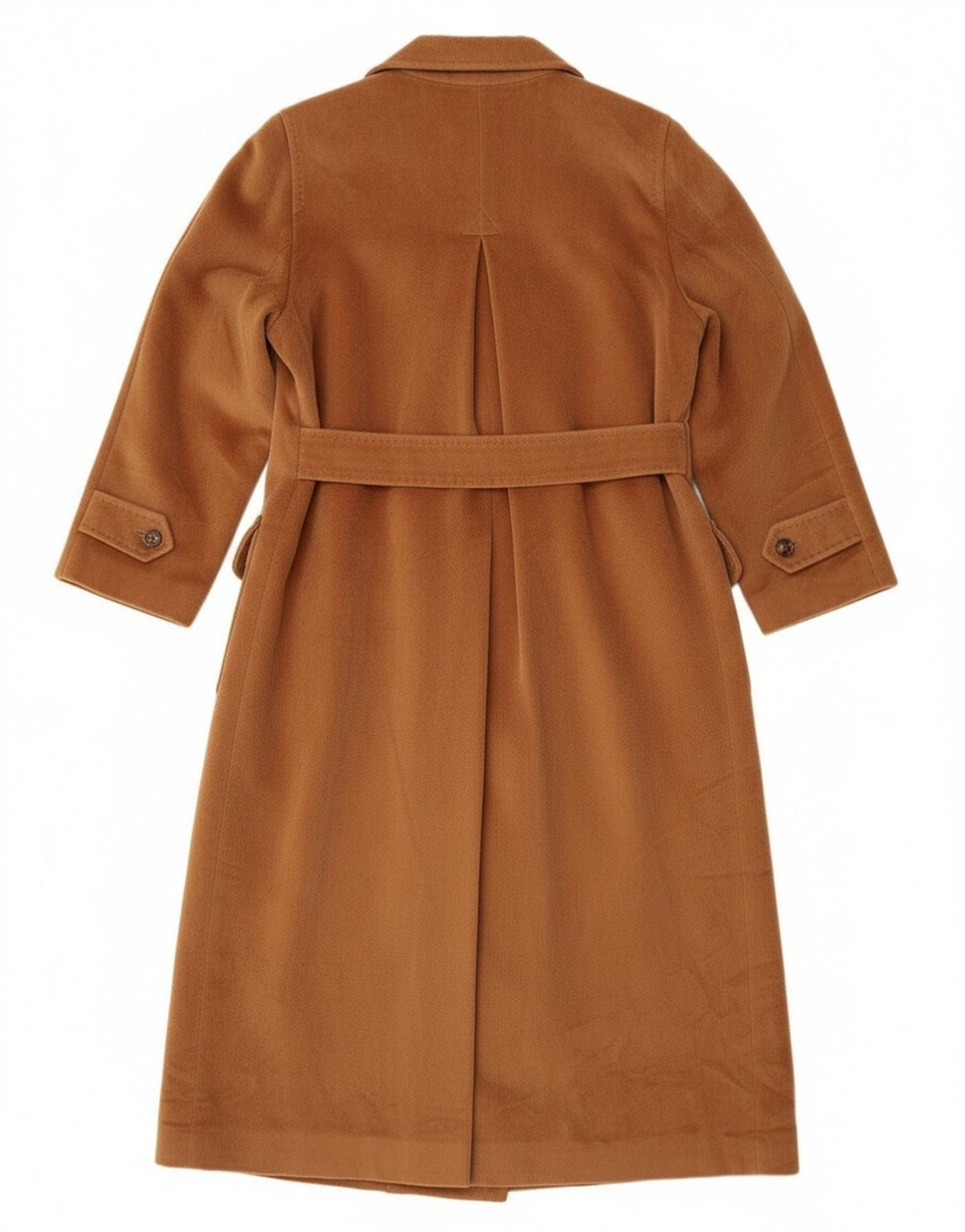 Piacenza Womens Double Breasted Coat UK 14 Large Brown Wool