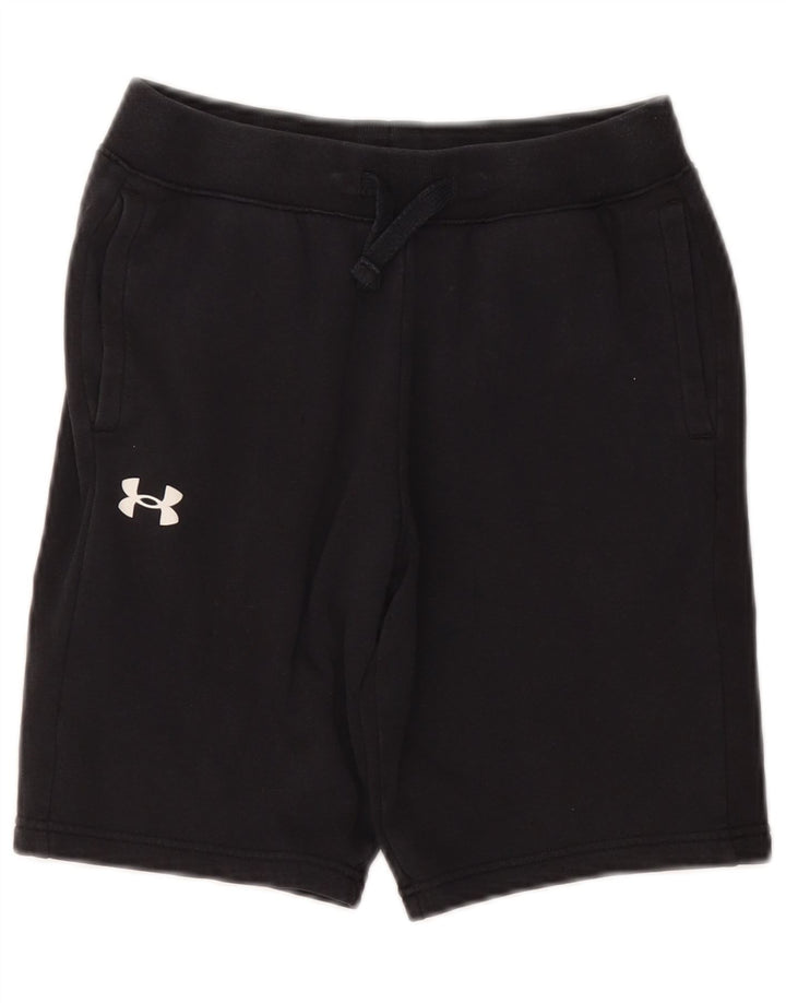 UNDER ARMOUR Boys Sport Shorts 11-12 Years Large  Black Cotton