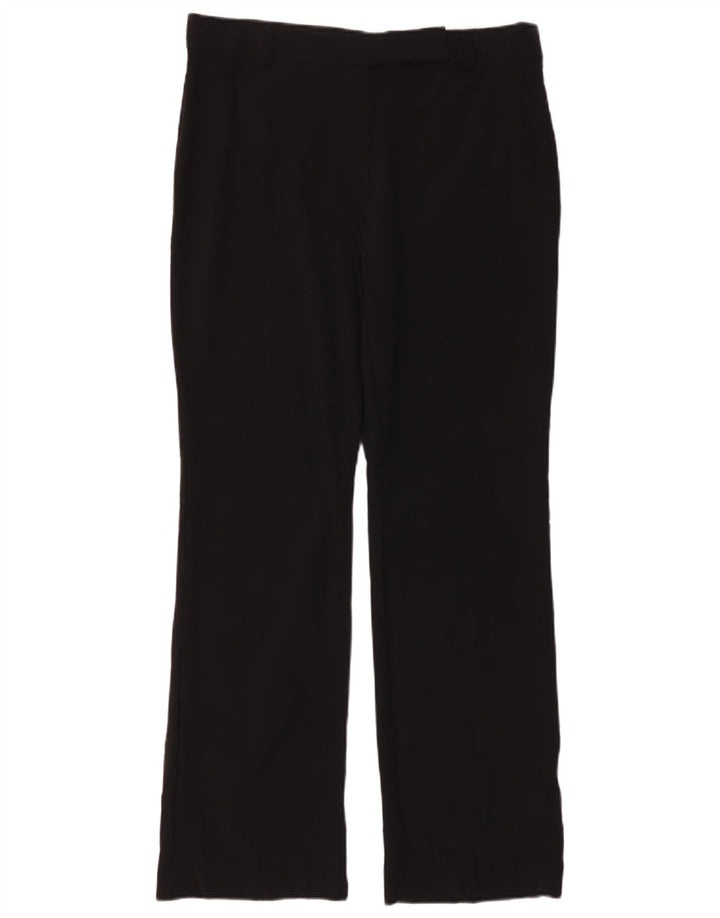 Marks & Spencer Womens Bootcut Suit Trousers UK 14 Large W34 L30 Black
