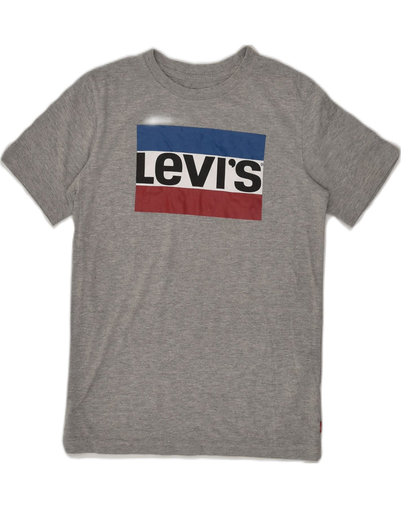 LEVI'S Boys Graphic T-Shirt Top 12-13 Years Grey Cotton | Vintage Levi's | Thrift | Second-Hand Levi's | Used Clothing | Messina Hembry 