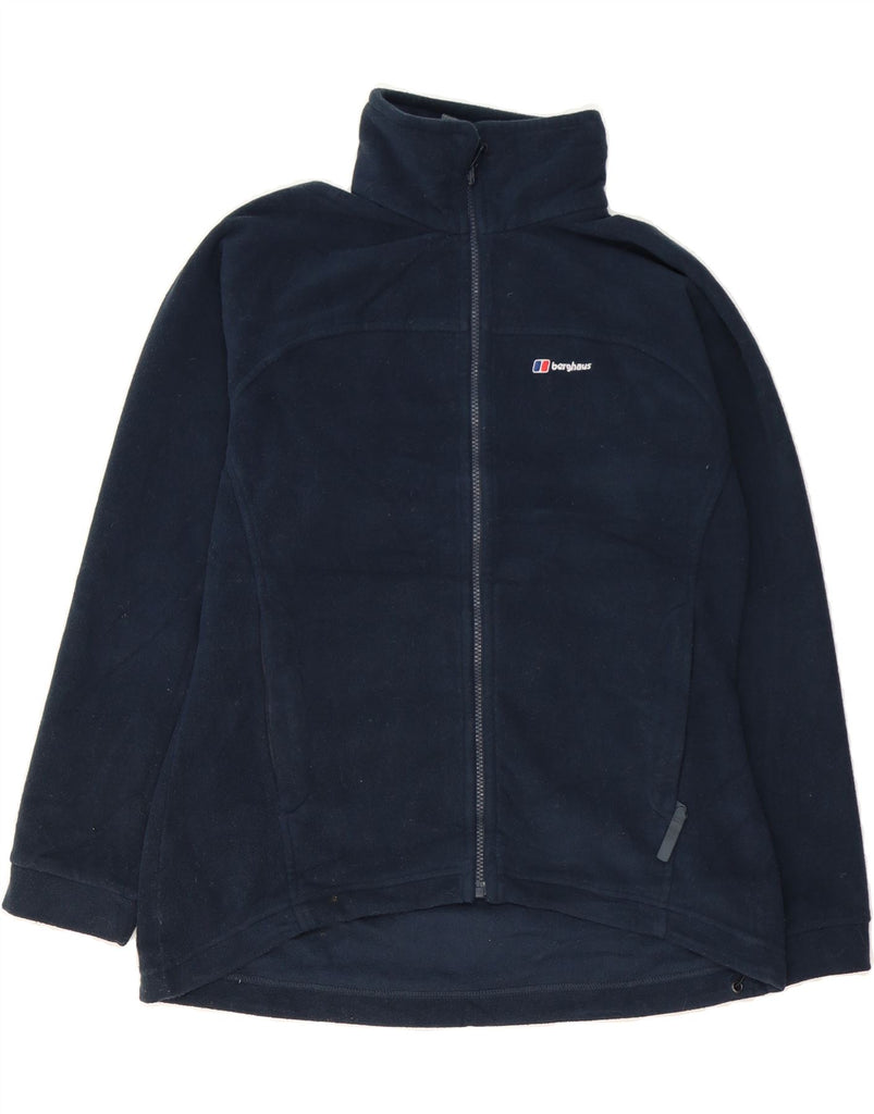 BERGHAUS Womens Fleece Jacket UK 14 Large Navy Blue Polyester Vintage Berghaus and Second-Hand Berghaus from Messina Hembry 