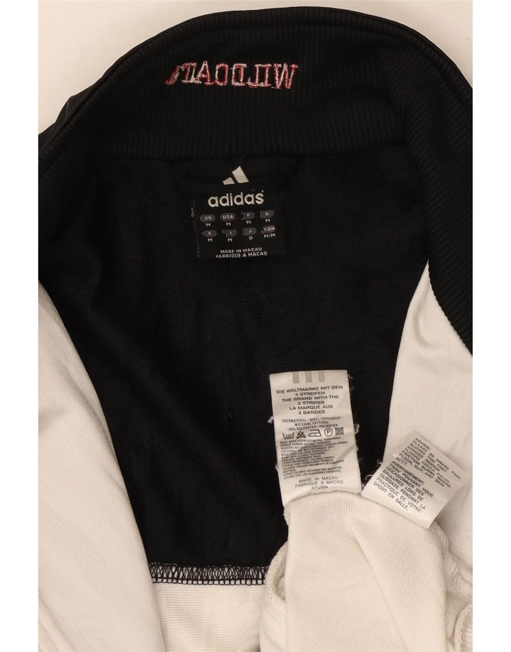 Adidas Mens Wildcats Graphic Tracksuit Top Jacket Medium White Colourblock