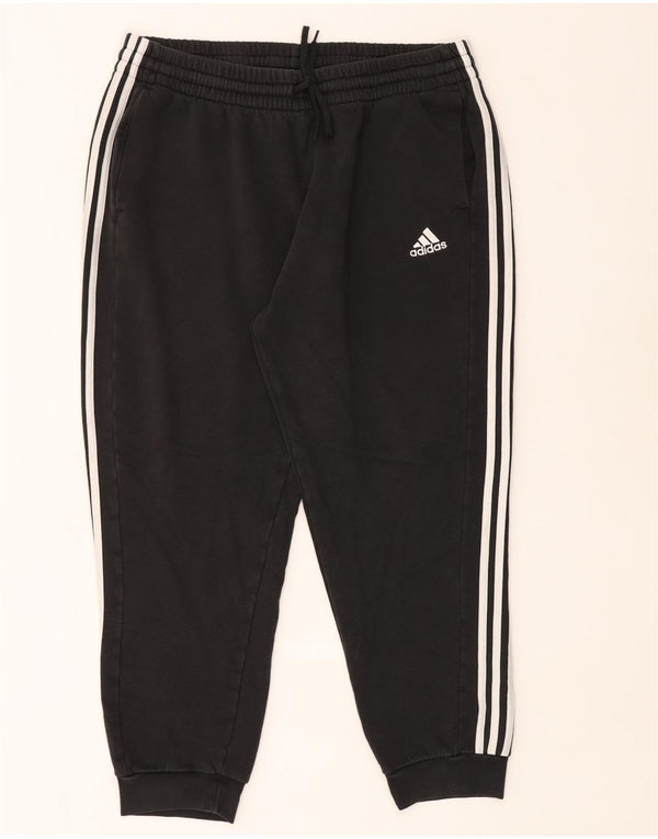 Adidas Mens Tracksuit Trousers Joggers 2XL Black Cotton