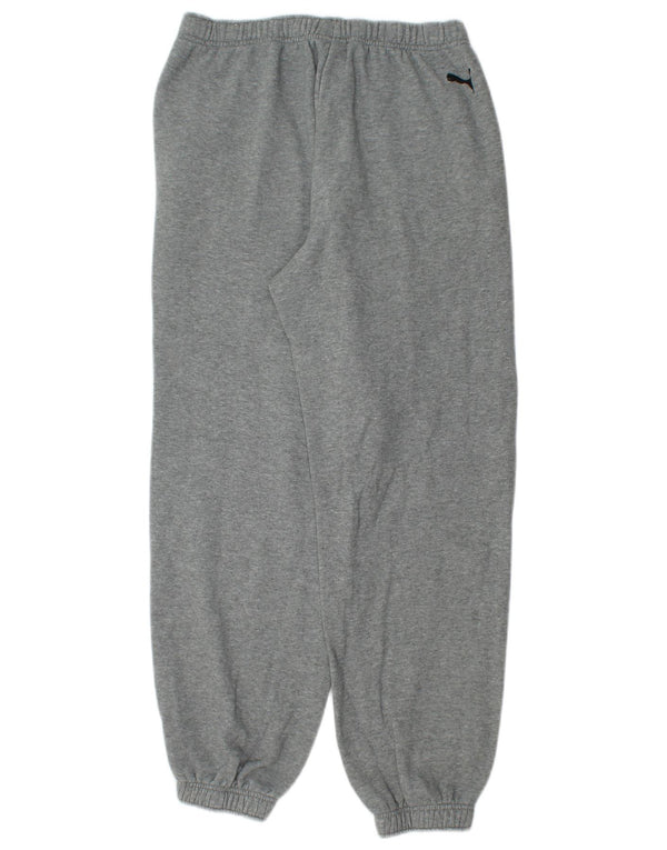 Puma Mens Graphic Tracksuit Trousers Joggers Medium Grey Cotton