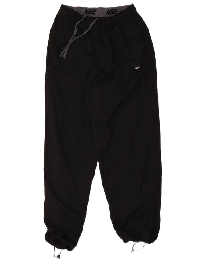 Nike Mens Dri Fit Tracksuit Trousers Joggers Large Black Polyester