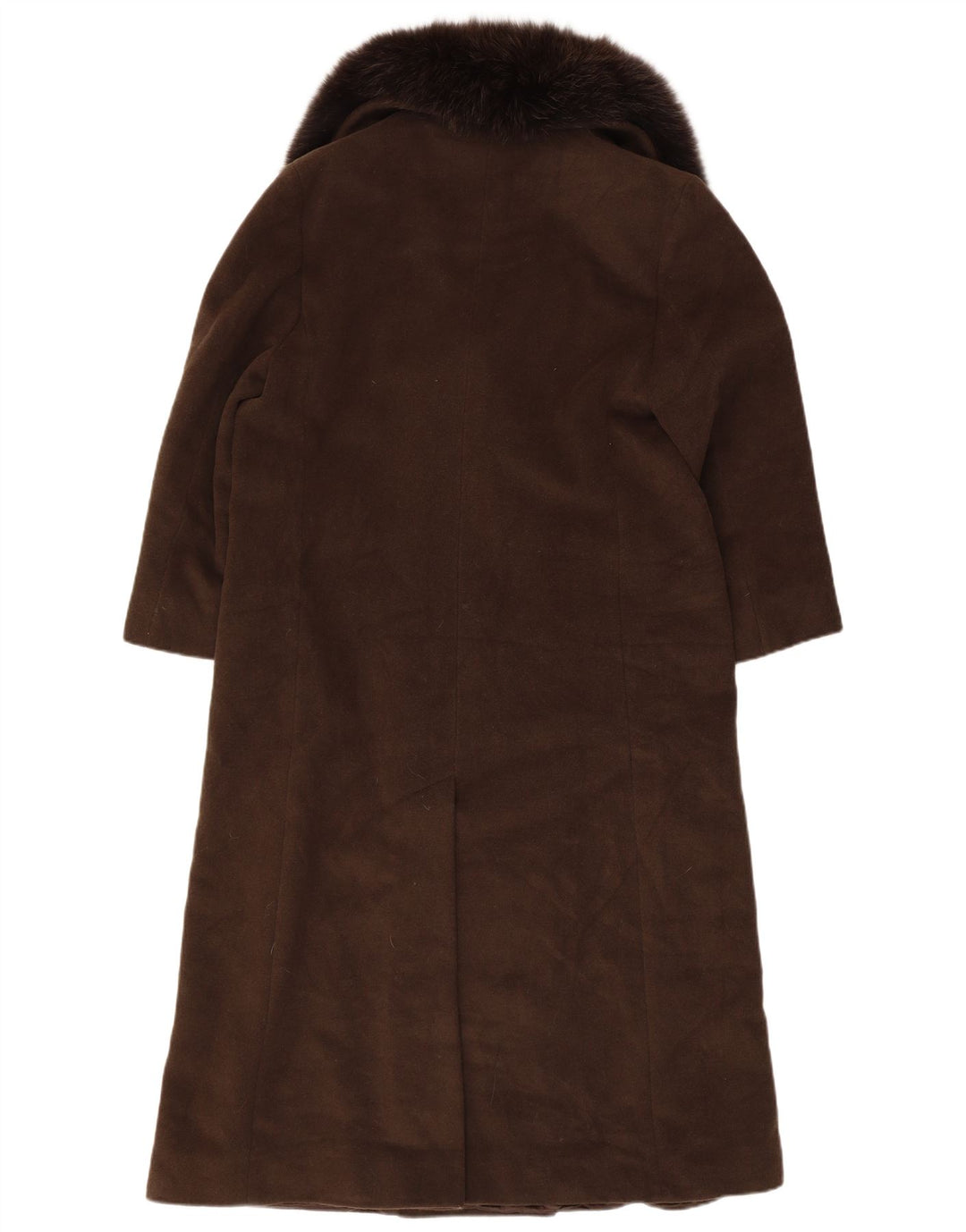 Marella Womens Oversized Overcoat UK 10 Small Brown Virgin Wool