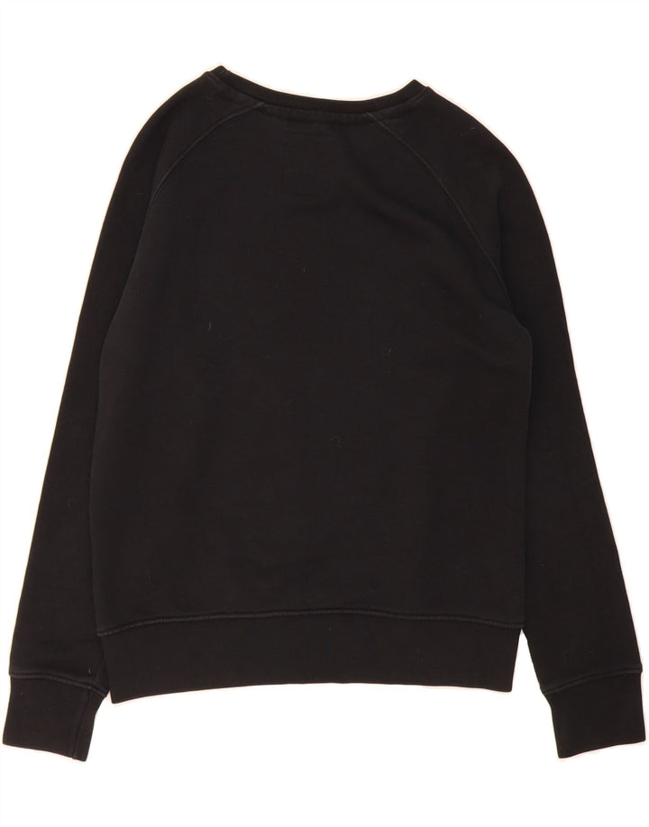 ALPHA INDUSTRIES Womens Graphic Sweatshirt Jumper UK 10 Small Black Vintage Alpha Industries and Second-Hand Alpha Industries from Messina Hembry 