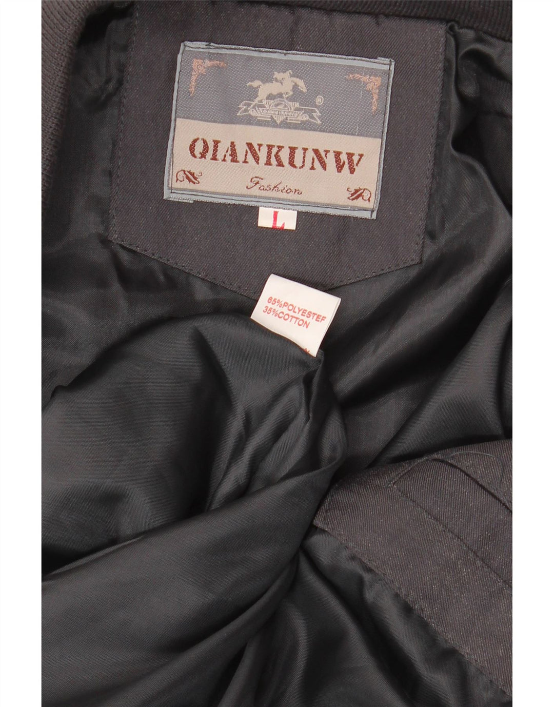 VINTAGE Mens Bomber Jacket UK 40 Large Black Colourblock Polyester