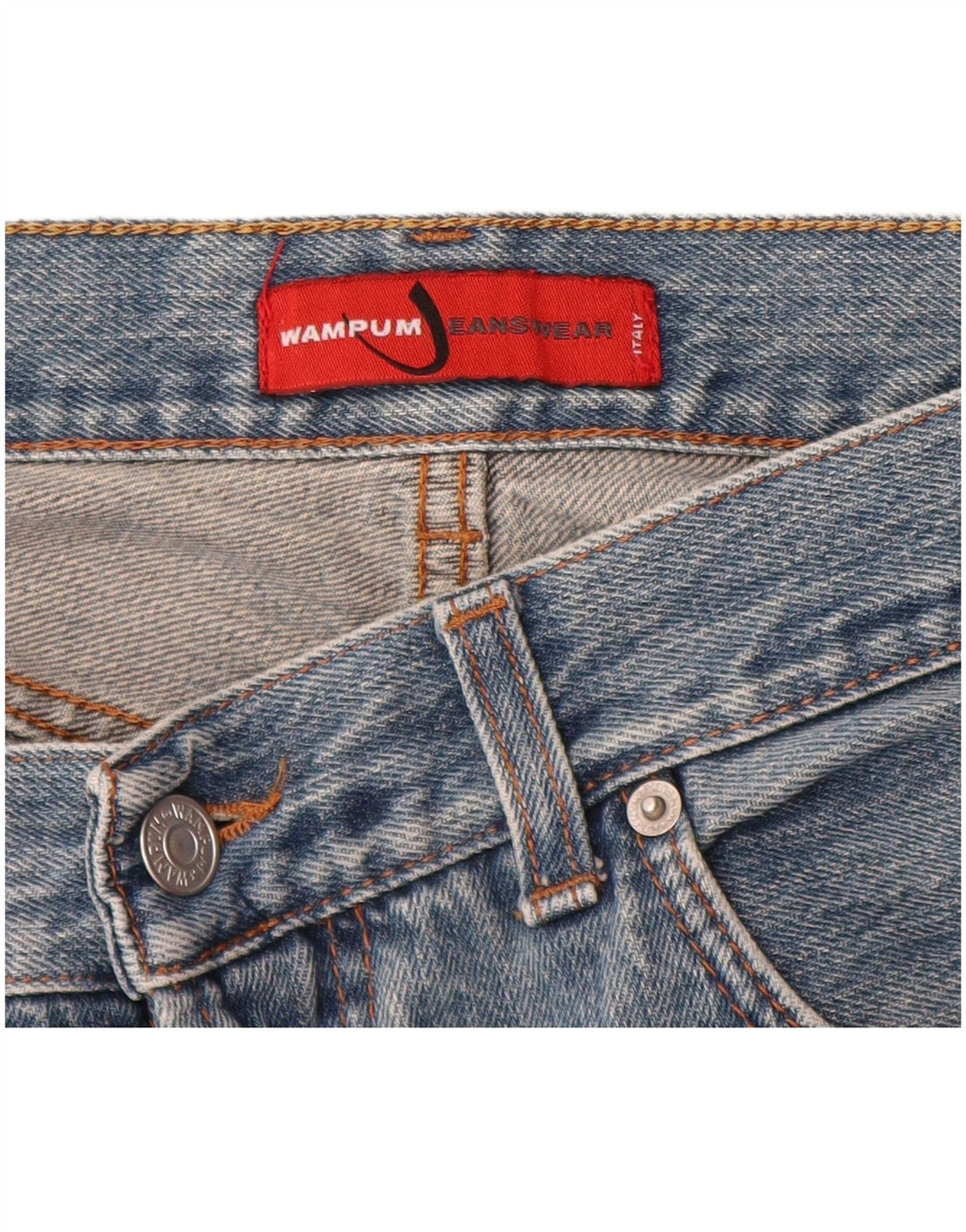 Wampum Mens Straight Jeans W32 L34 Blue