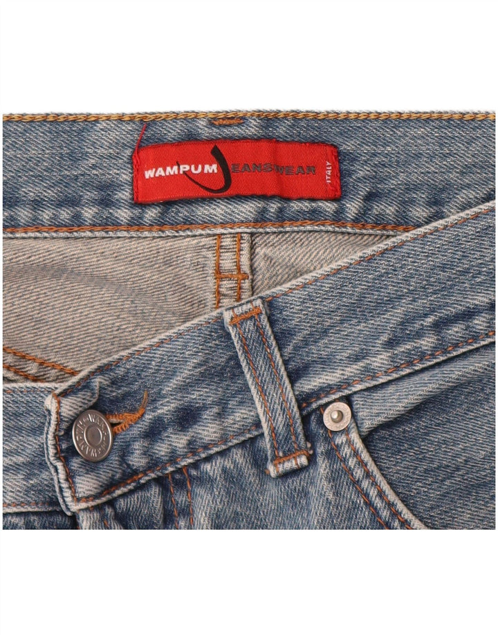 Wampum Mens Straight Jeans W32 L34 Blue
