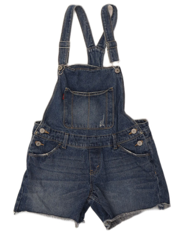 Levi's Girls Dungarees Denim Shorts 15-16 Years W30 Blue Cotton