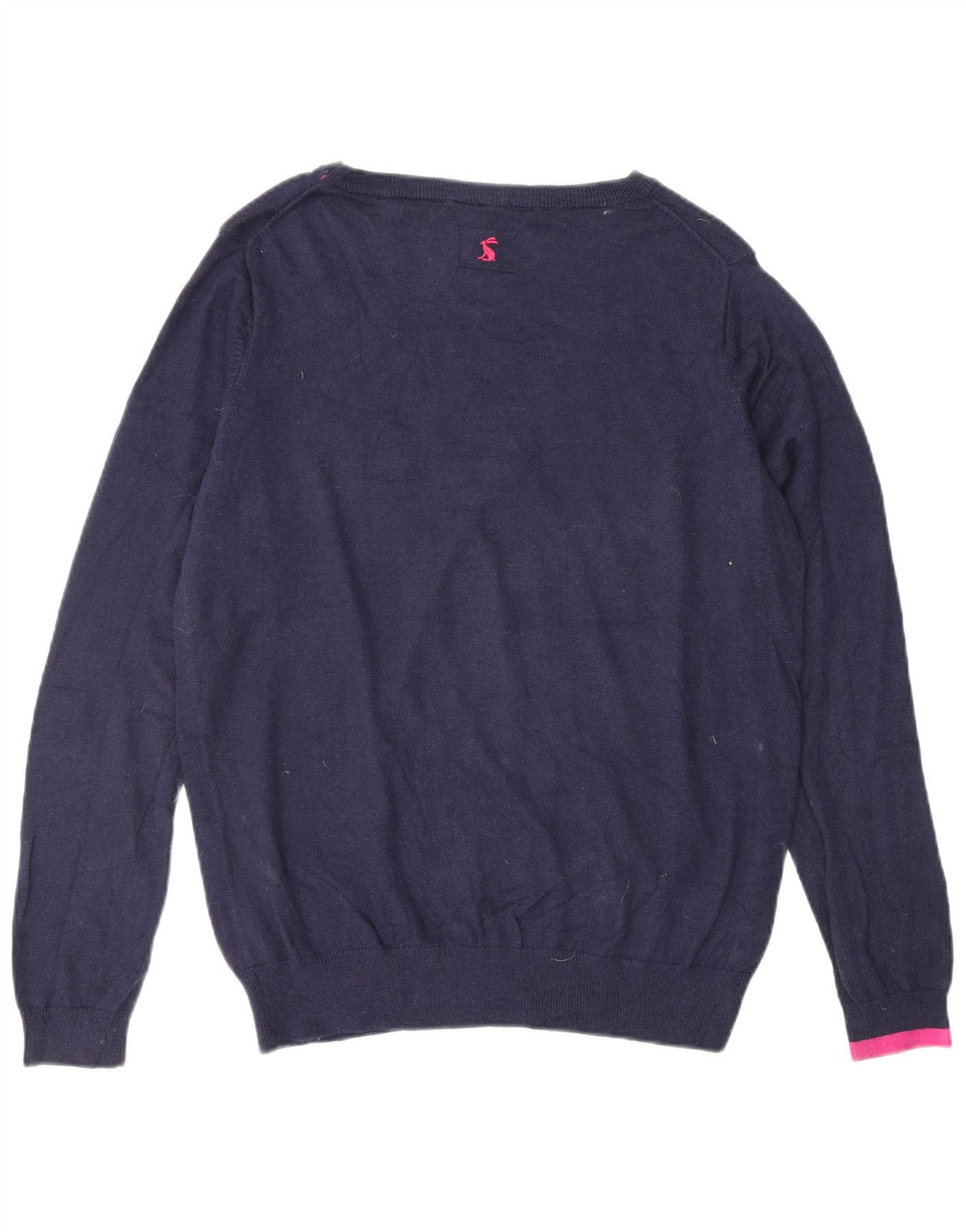 Joules Womens Boat Neck Jumper Sweater UK 14 Large  Navy Blue Christmas