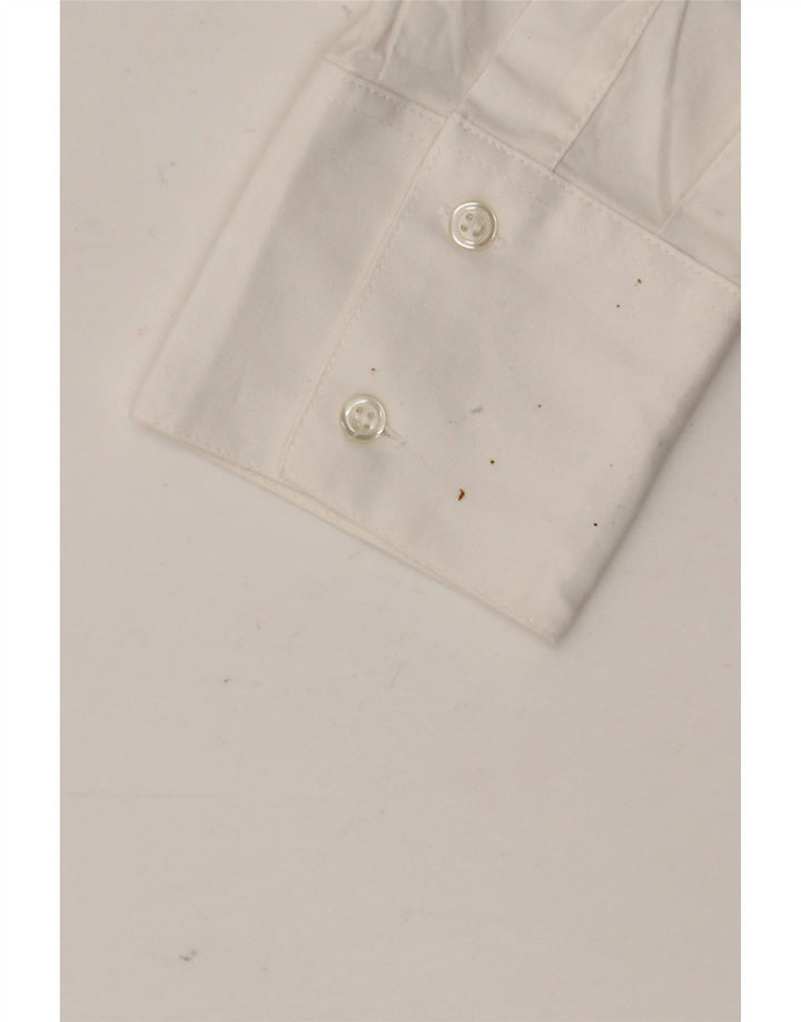 Vintage Womens Shirt UK 14 Medium White Cotton