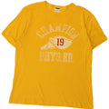 Champion Mens Regular Graphic T-Shirt Top XL Yellow