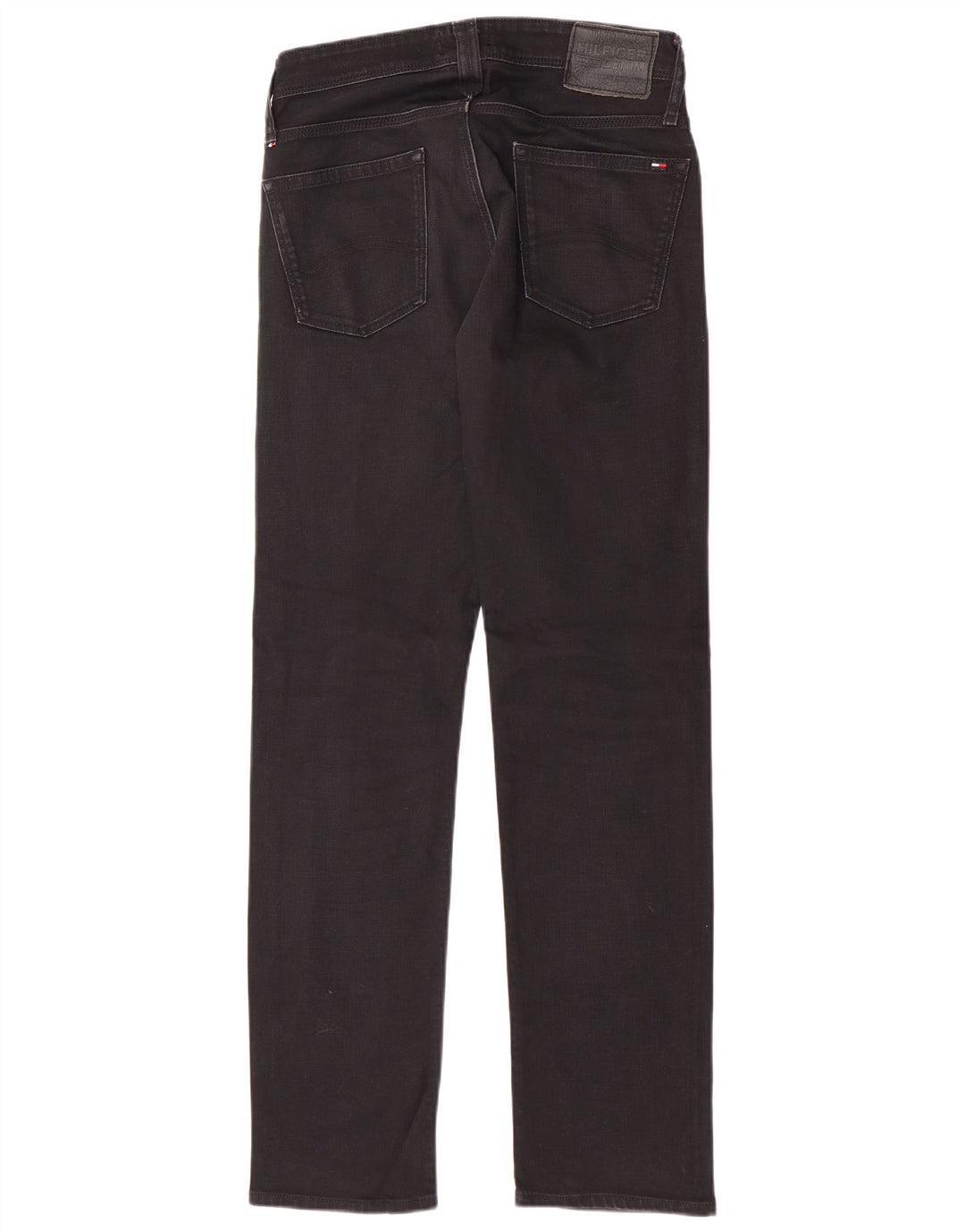 Tommy Hilfiger Mens Slim Jeans W30 L32 Black Cotton