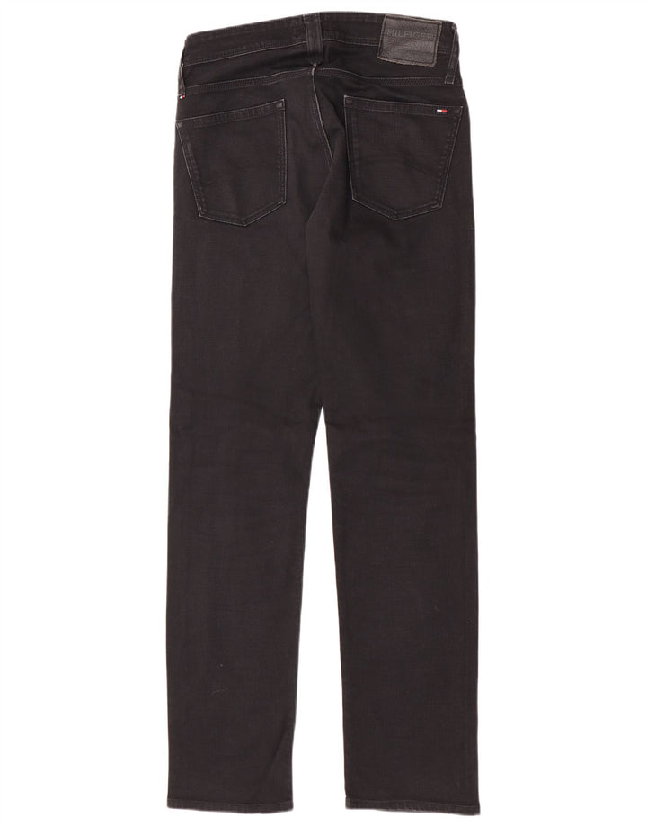 Tommy Hilfiger Mens Slim Jeans W30 L32 Black Cotton