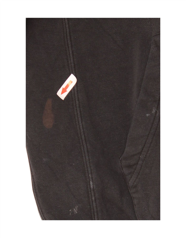Nike Mens Zip Hoodie Sweater Small Black Cotton