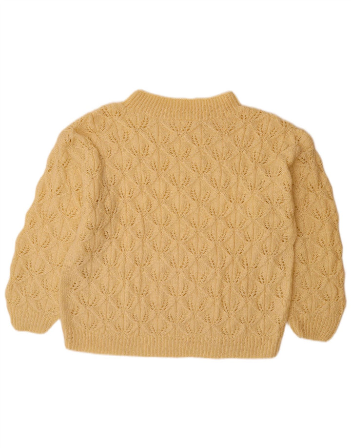 VINTAGE Womens Turtle Neck Jumper Sweater UK 14 Large Beige