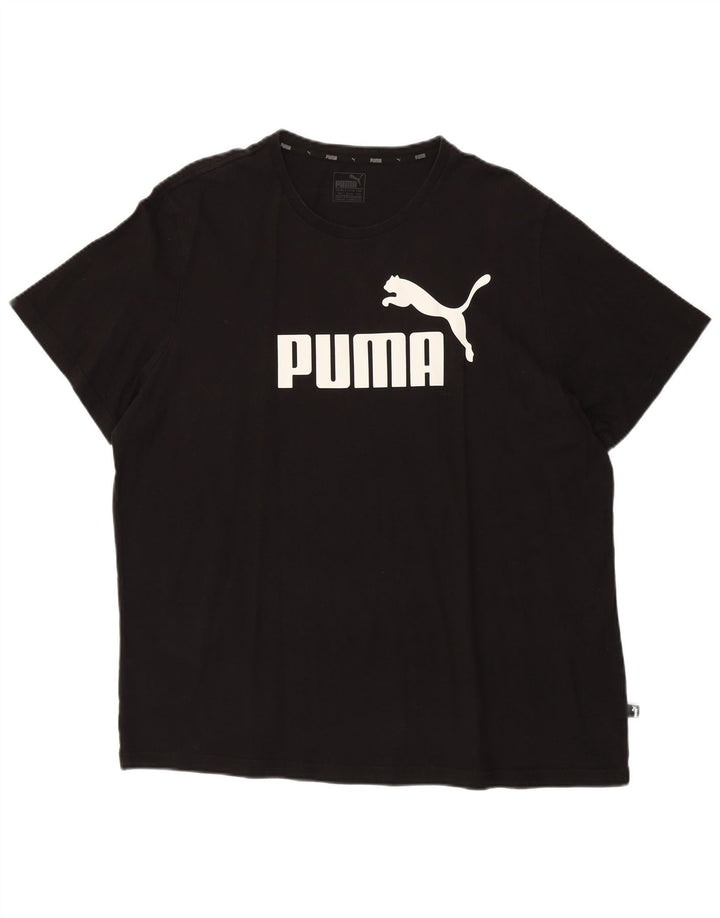Puma Mens Graphic T-Shirt Top 2XL Black