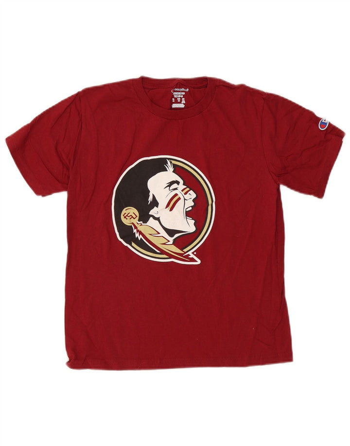 Champion Boys Graphic T-Shirt Top 7-8 Years Medium Red