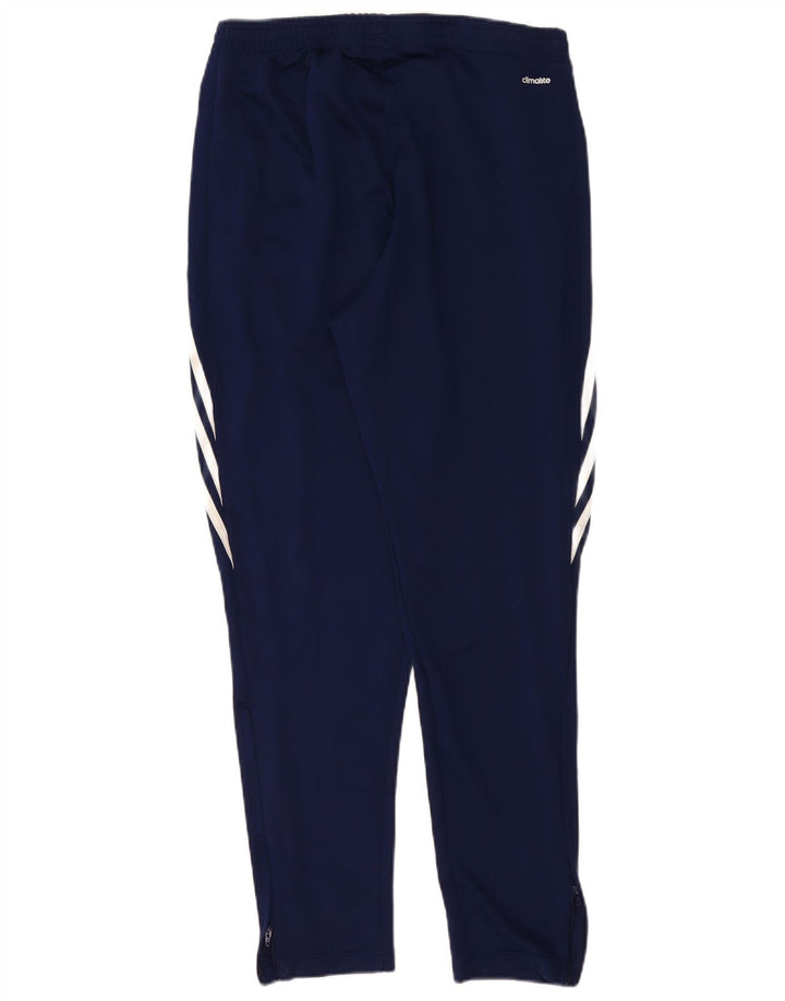 Adidas Mens Climalite Tracksuit Trousers Large Navy Blue Polyester