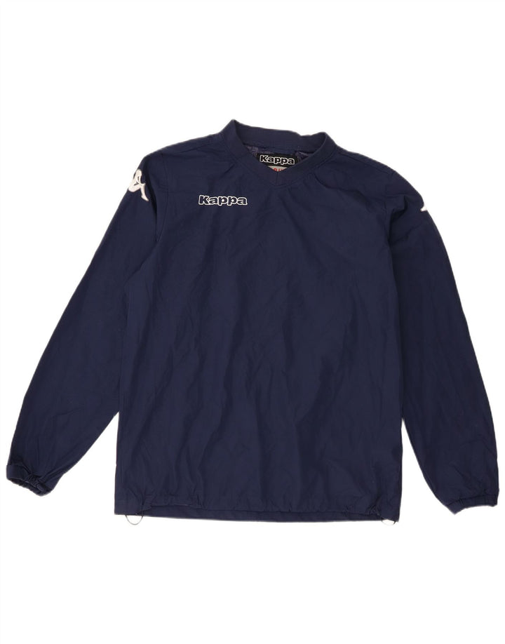Kappa Mens Graphic Graphic Top Long Sleeve Medium Navy Blue Polyester