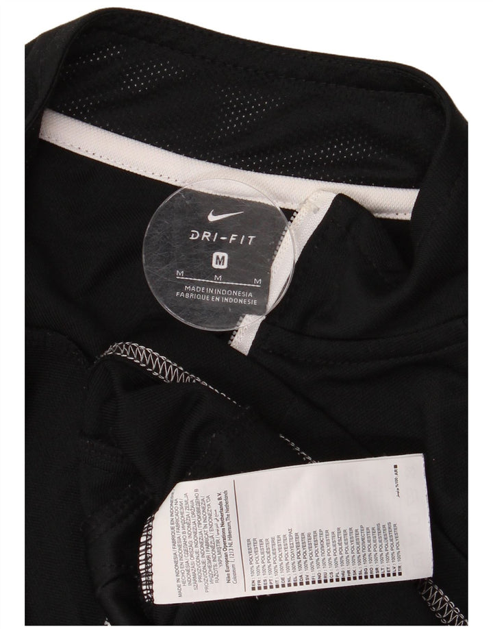 Nike Mens Tracksuit Top Jacket Medium Black Colourblock Polyester