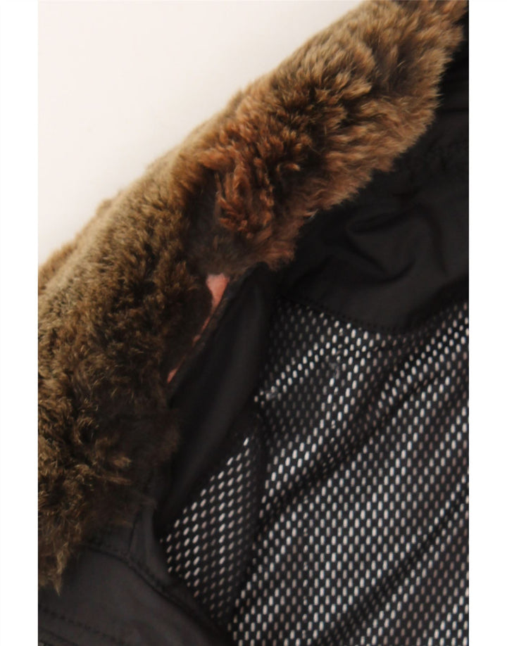 REFRIGIWEAR Womens Windbreaker Coat IT 50 XL Black Nylon Vintage Refrigiwear and Second-Hand Refrigiwear from Messina Hembry 