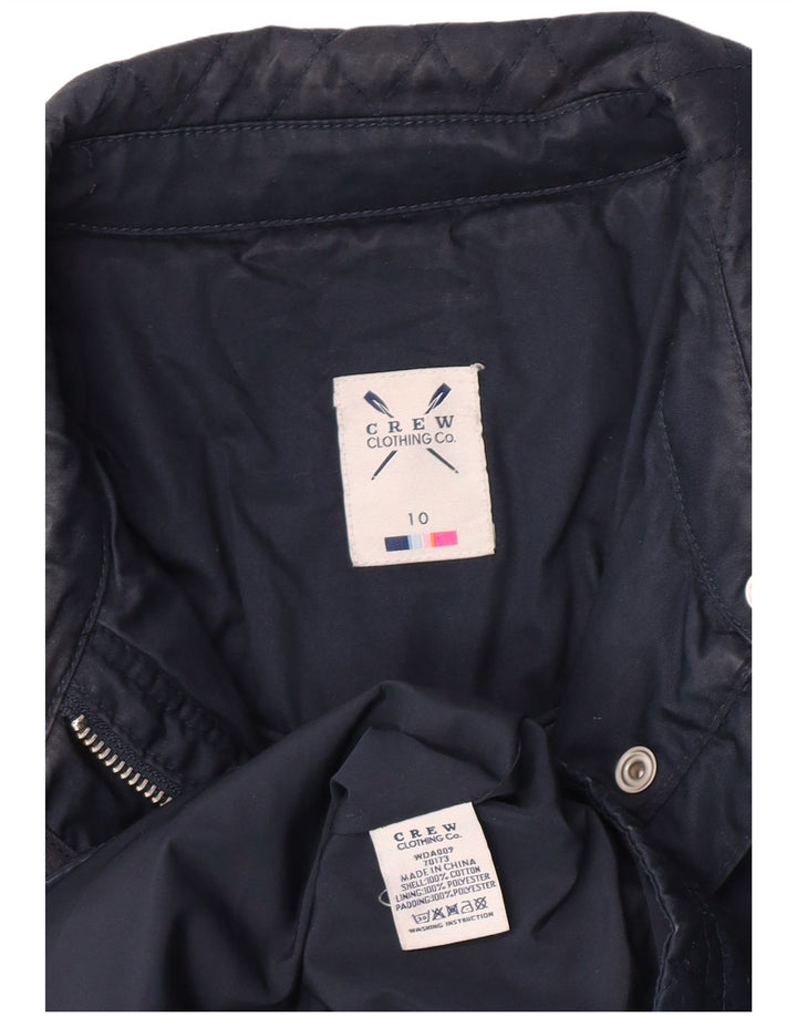 Crew Clothing Womens Regular Fit Quilted Jacket UK 10 Small Navy Blue