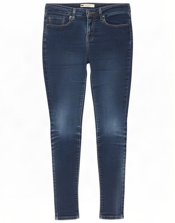 Levi's Womens 535 Legging Jeans W30 L32 Navy Blue Cotton