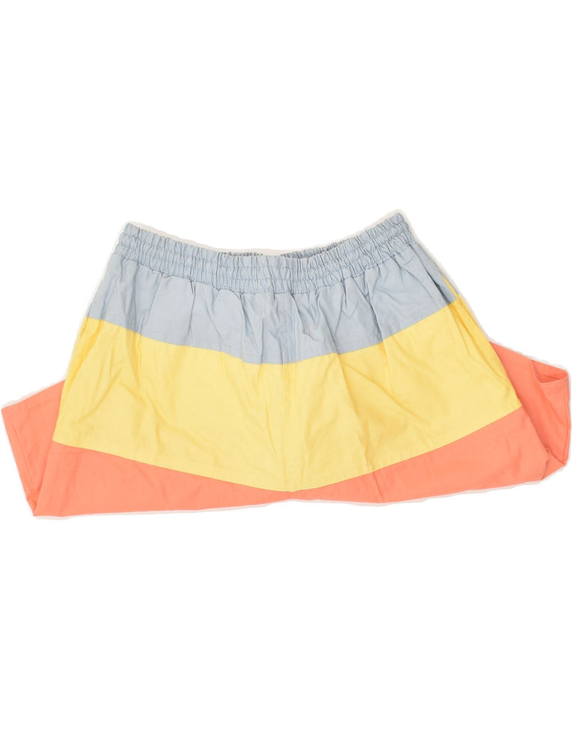 VINTAGE Mens Sport Shorts Medium Multicoloured Colourblock Cotton | Vintage Vintage | Thrift | Second-Hand Vintage | Used Clothing | Messina Hembry 