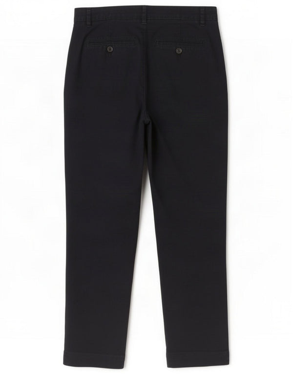 Benetton Womens Regular Chino Trousers UK 8 Small W27 L26 Navy Blue Cotton