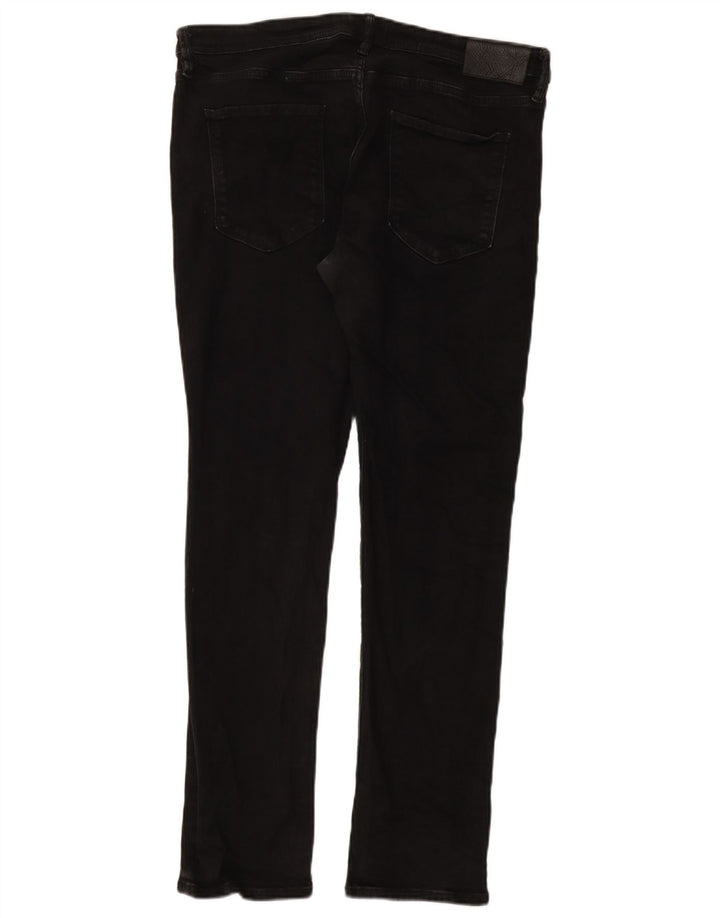 Jack & Jones Mens Slim Jeans W36 L32 Black Cotton