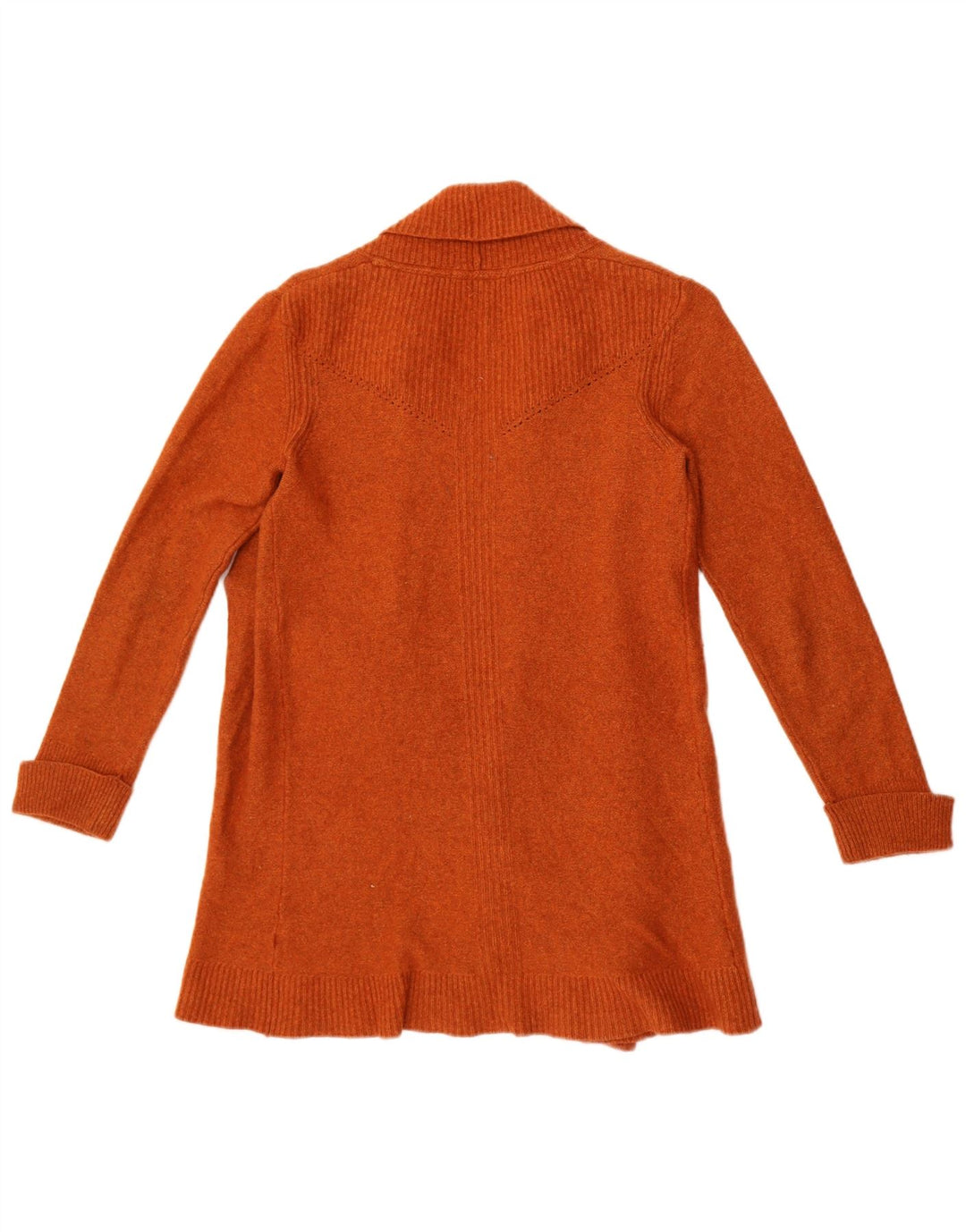 White Stuff Womens Open Cardigan Sweater UK 10 Small Orange Nylon