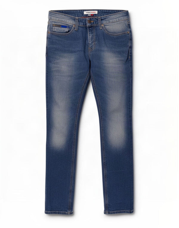 Tommy Hilfiger Mens Slim Jeans W30 L30 Blue Cotton