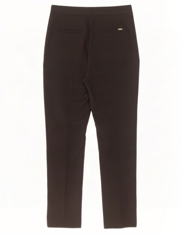 Marks & Spencer Womens Per Una Casual Trousers UK 12 Medium W32 L31 Black