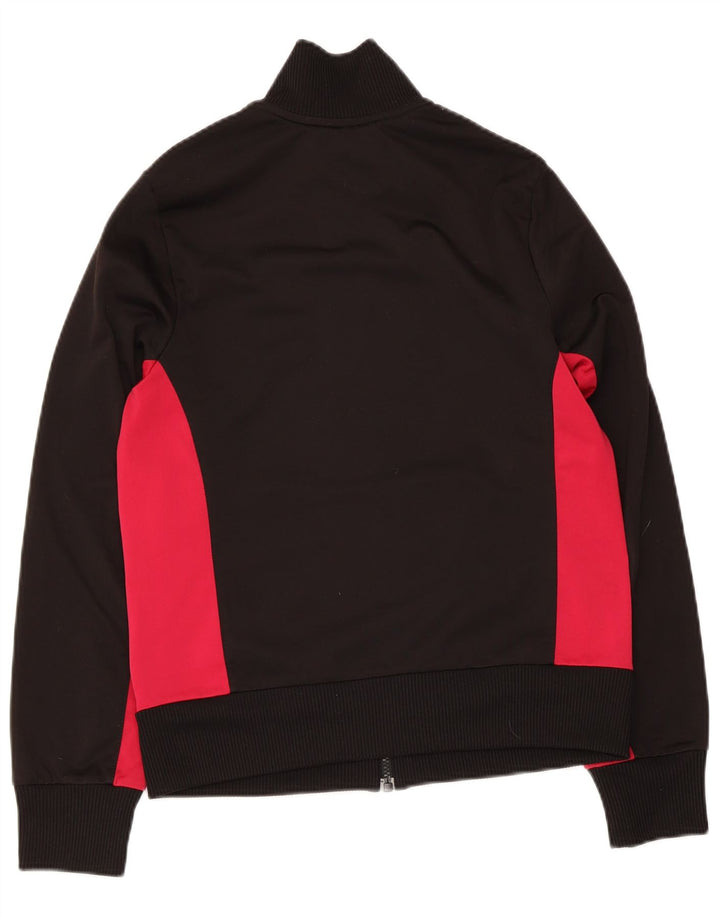 Puma Womens Tracksuit Top Jacket UK 14 Large Black Colourblock Polyester