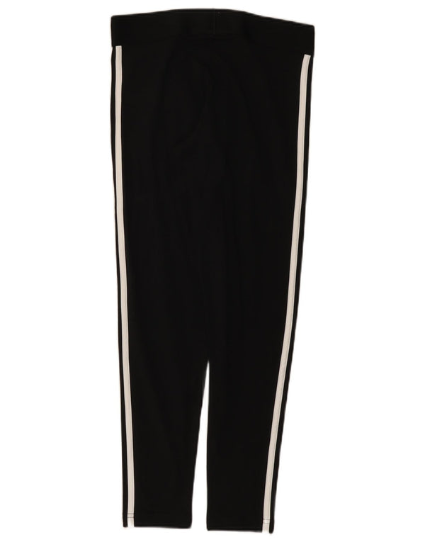 Adidas Womens Leggings UK 12/14 Medium Black Cotton
