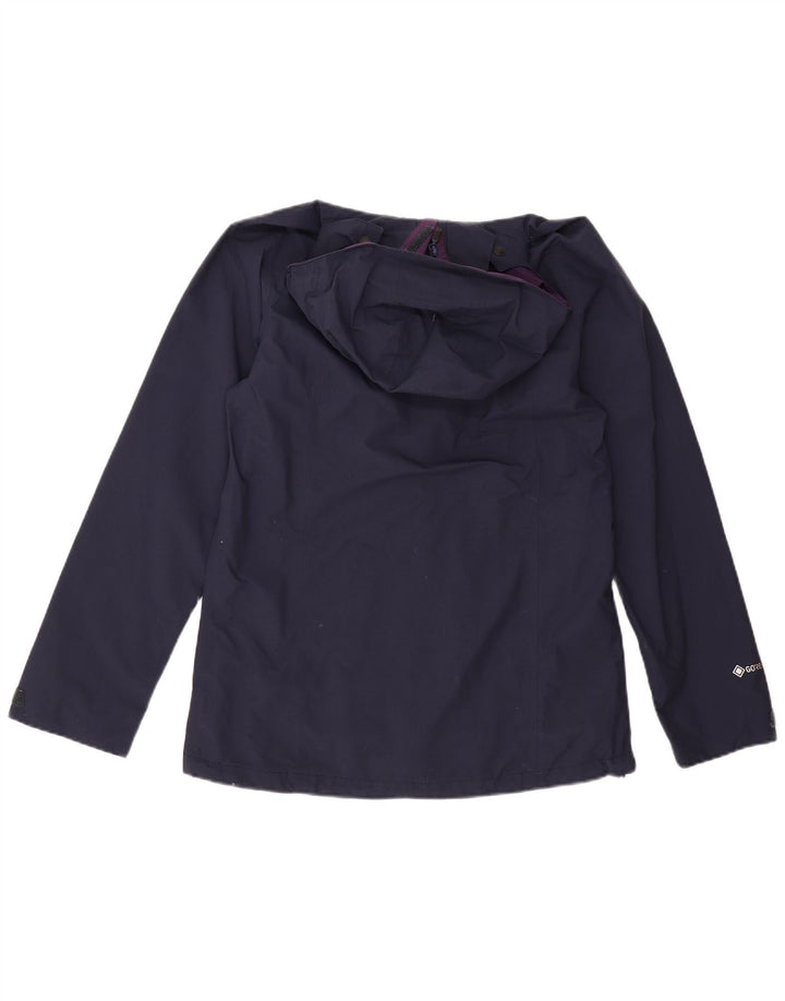 Berghaus Womens Gore-Tex Hooded Rain Jacket UK 12 Medium Navy Blue