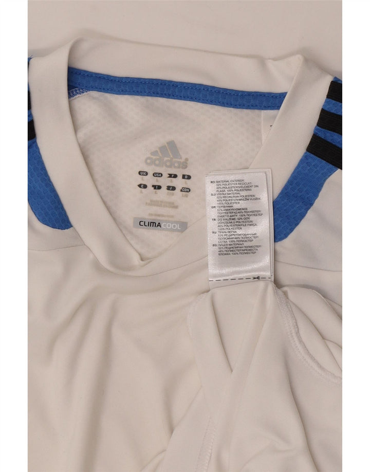 Adidas Mens Climacool Vest Top Large White Colourblock Polyester