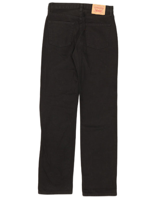 Levi's Mens 751 Straight Jeans W31 L34 Black Cotton
