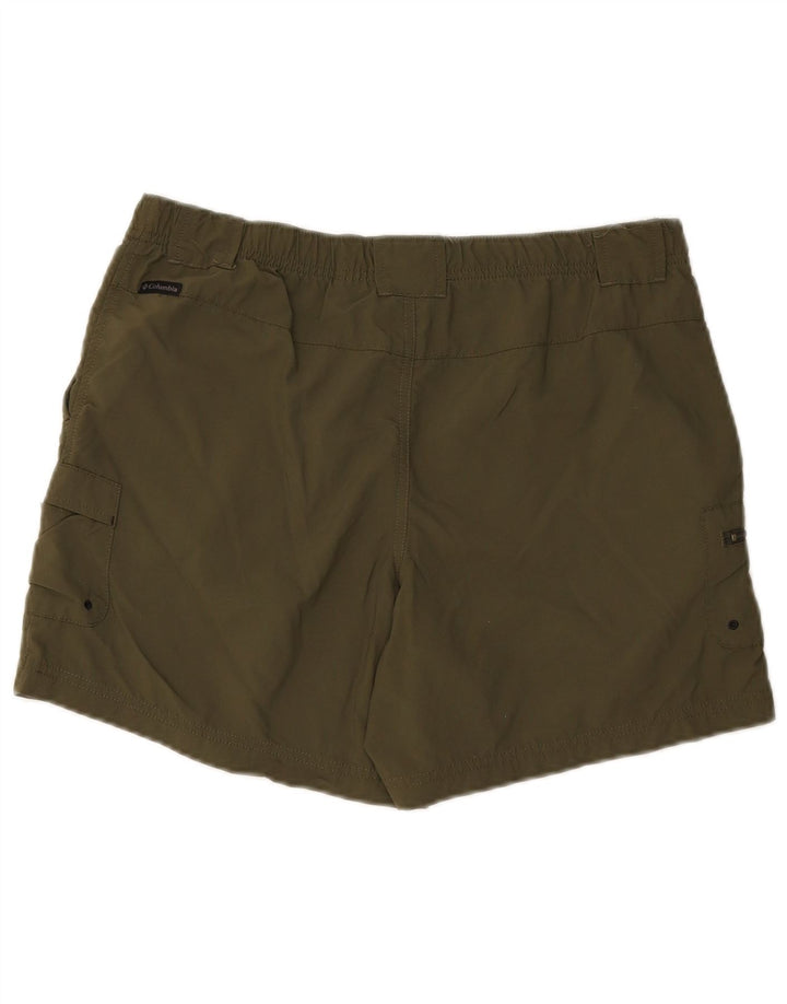 Columbia Mens Cargo Shorts Medium W32 Green Polyester