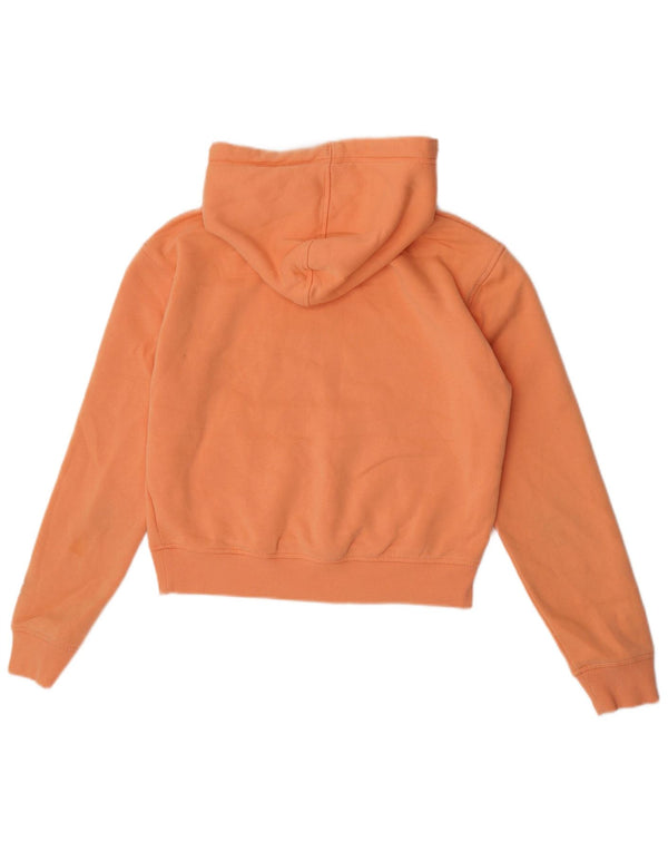 Juicy Couture Womens Graphic Oversized Hoodie Jumper UK 10 Small Orange