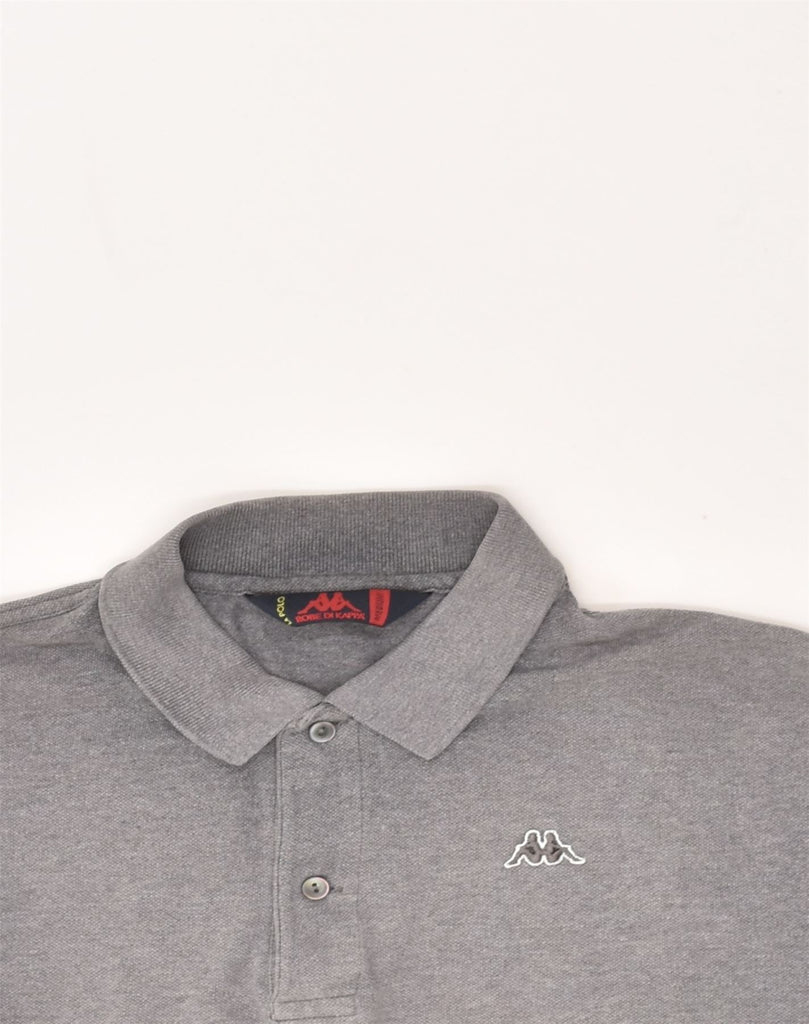 KAPPA Mens Polo Shirt Medium Grey Cotton | Vintage Kappa | Thrift | Second-Hand Kappa | Used Clothing | Messina Hembry 