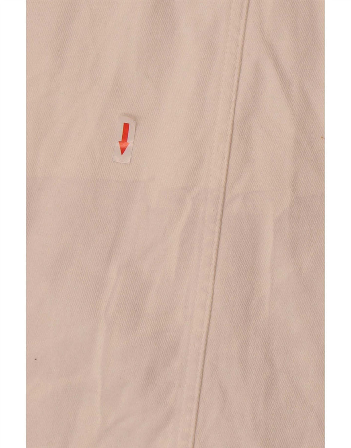 Zara Womens Midi Denim Skirt Medium W28 White Cotton