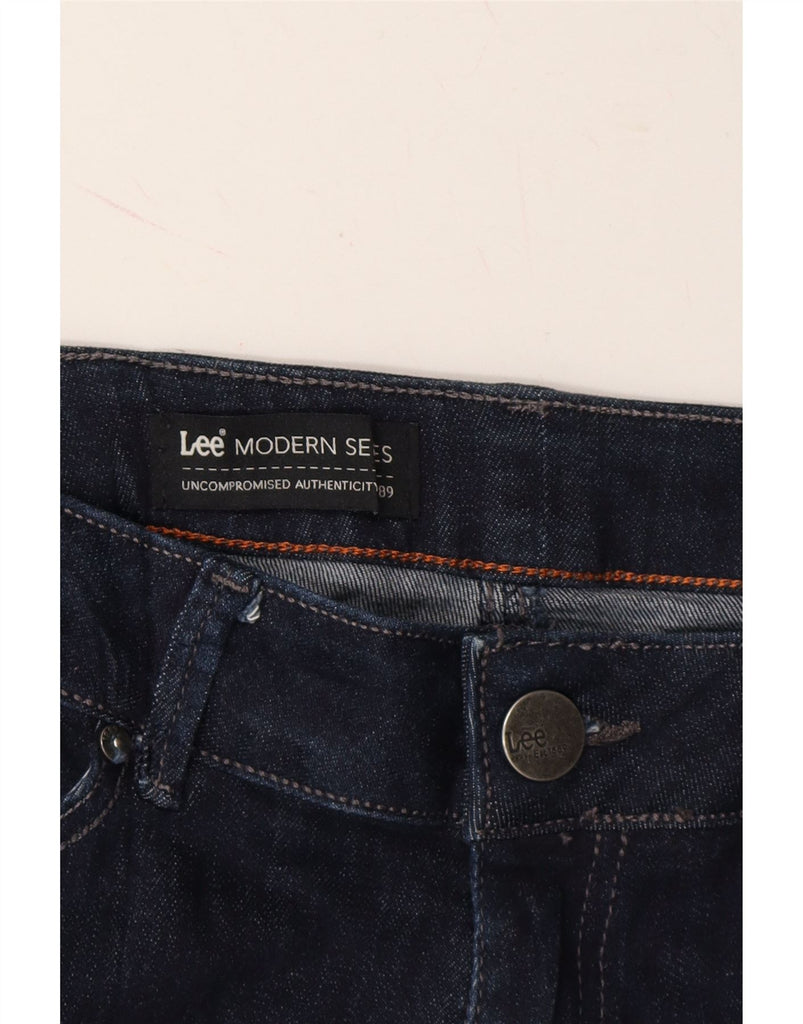 LEE Womens Curvy Fit Bootcut Jeans US 10 Large W30 L29 Navy Blue Cotton Vintage Lee and Second-Hand Lee from Messina Hembry 